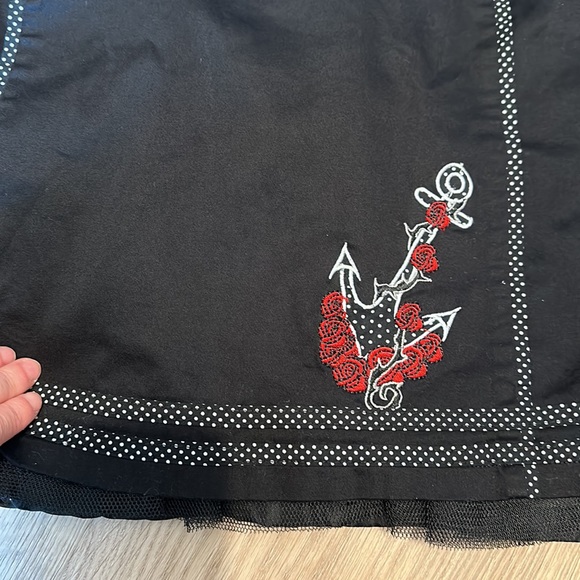 Living Dead Souls Black Retro Sailor Pinup Dress Women’s S Small - Picture 4 of 7